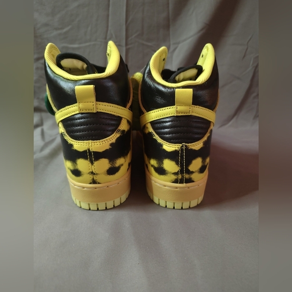 Nike Dunk High 1985 SP yellow acid wash 10.5m - Picture 3 of 6